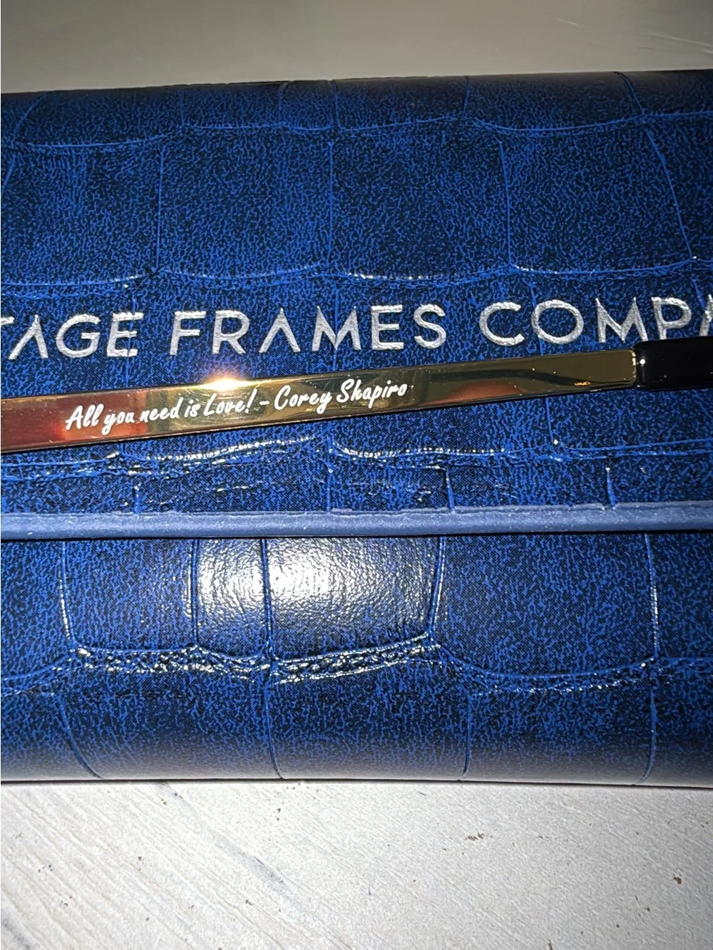 Vintage Frames DETROIT PLAYER 2 LOVE COLLECTION 24KT TWO-TONE YELLOW GOLD